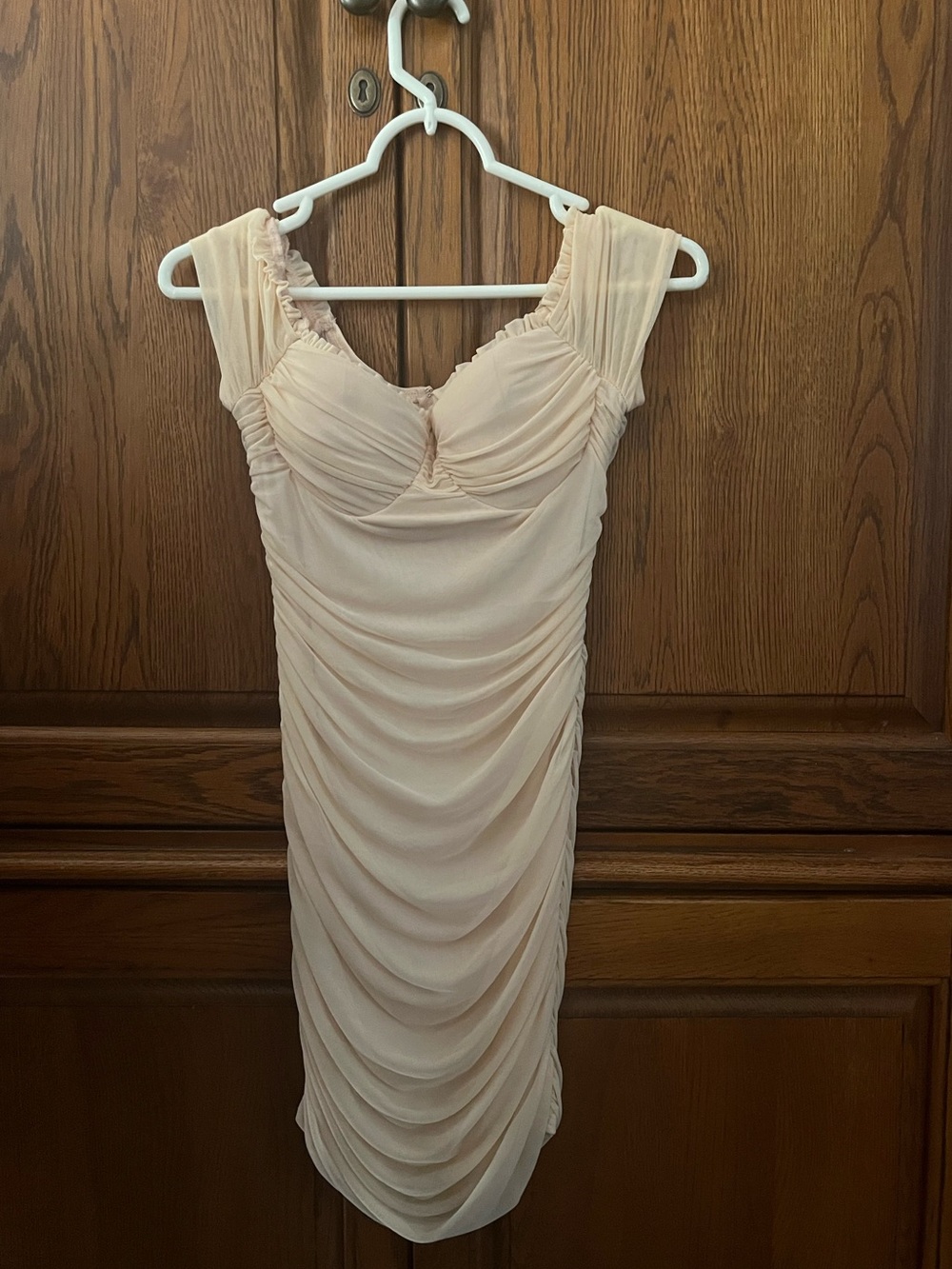Windsor Blush Ruched Mini Dress